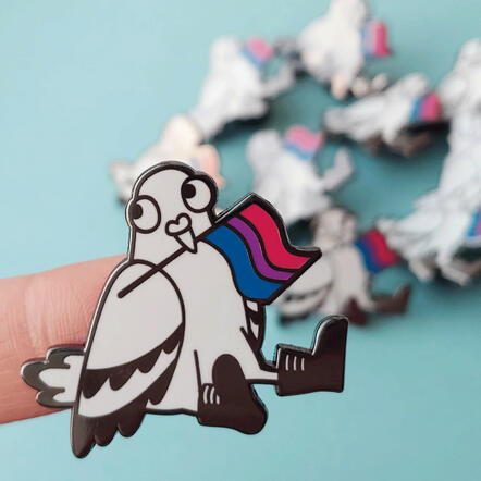 Bi pigeon pin